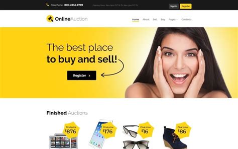 Auction Website Templates - 47 Best Online Bidding & Tendering Web Themes