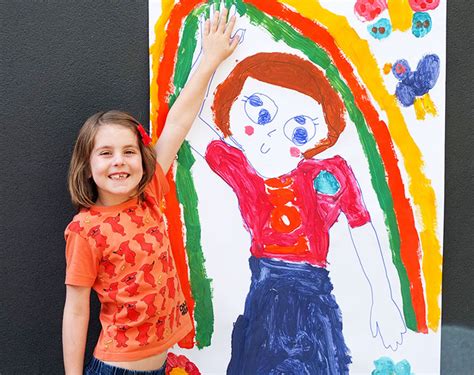 Kids Art Activity: Life-size Self Portrait | My Poppet Makes
