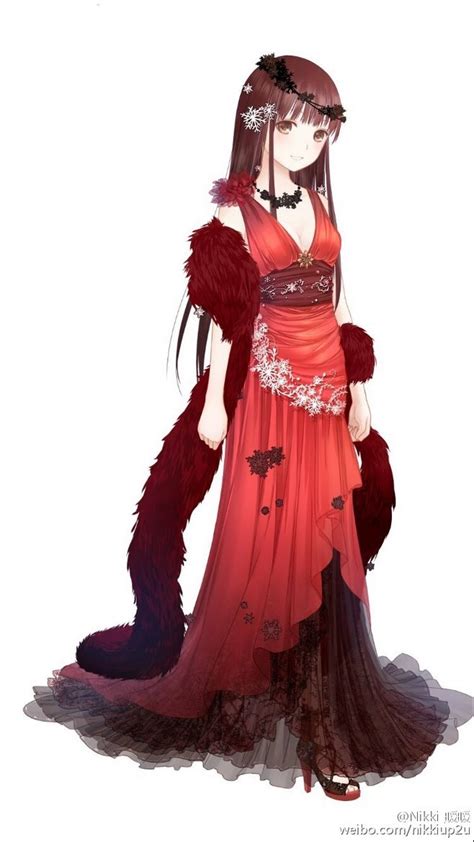 Amazing red dress | beautiful you | Pinterest | Beautiful, Beautiful anime art and Girls