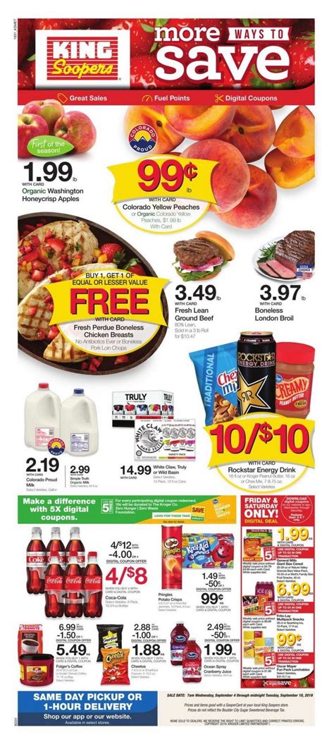 King Soopers Weekly Ad Sep 04 – Sep 10, 2019