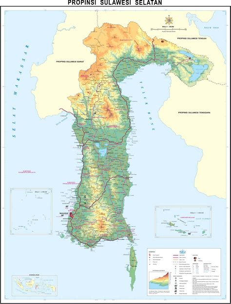 TAKJUB INDONESIA: PETA PROPINSI SULAWESI SELATAN