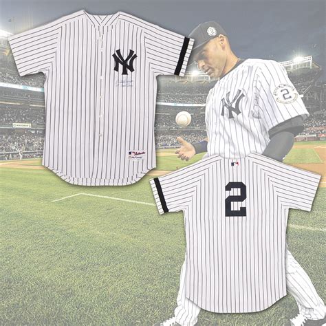 2007 Derek Jeter New York Yankees Autographed And Game Worn Home Jersey ...