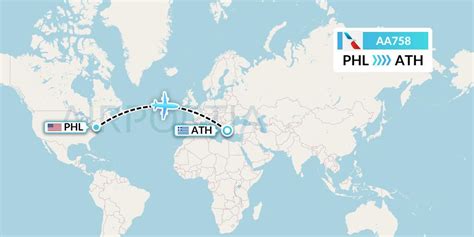 AA758 Flight Status American Airlines: Philadelphia to Athens (AAL758)