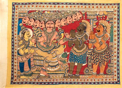 The Court Of Ravana (Illustration From The Ramayana)