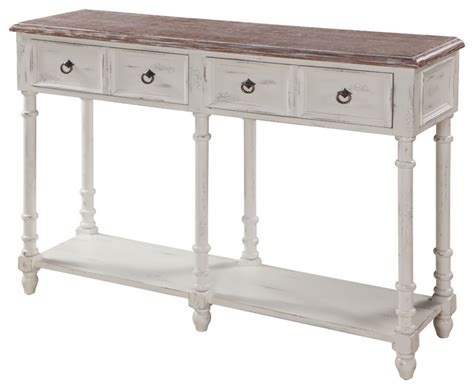 Cottage Open Console, White - Farmhouse - Console Tables - by Gail's Accents