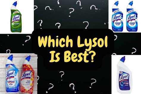 Which Lysol Disinfectant Cleaner Is Best? Blue, Green, White, Or Black?