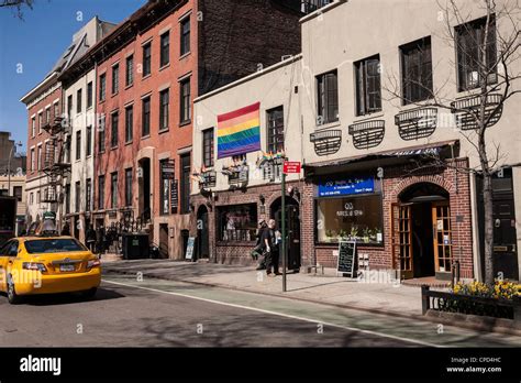 Christopher Street at Sheridan Square, West Greenwich Village, NYC ...