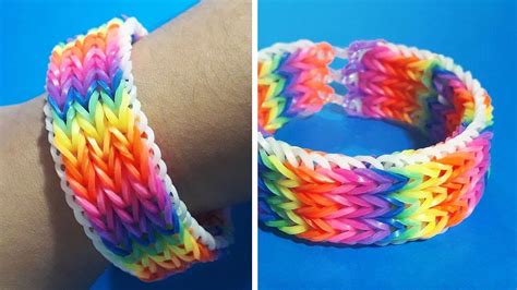 Rubber Band Bracelet | How To Make A Colorful Bracelet With Rubber ...