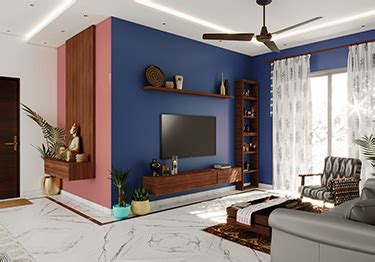 Wall Colour Combinations for Living Room - Asian Paints