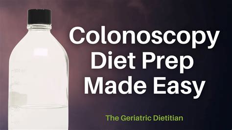 Colonoscopy Diet Prep Made Easy - The Geriatric Dietitian