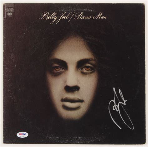 Billy Joel Signed "Piano Man" Vinyl Album Cover (PSA COA) | Pristine ...