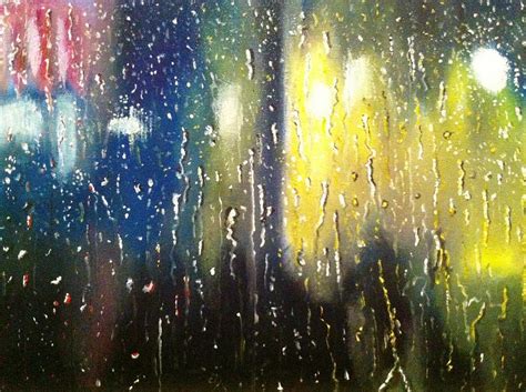 Raindrops on my window Painting by N Ramesh - Fine Art America