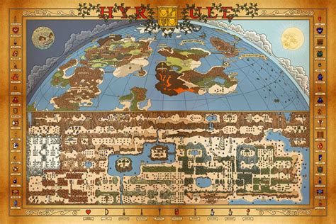 Apparently the entire Zelda 1 overworld map was put as an easteregg in the Zelda 2 overworld map ...