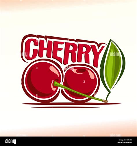 Vector logo for cherry Stock Vector Image & Art - Alamy