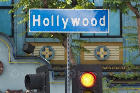 LA Hollywood Boulevard street sign 20163474 Stock Photo at Vecteezy