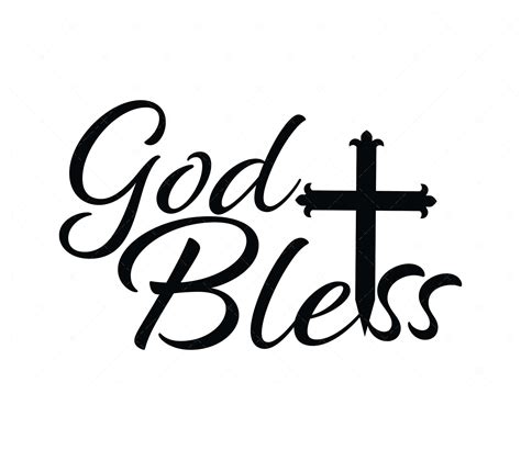 God Bless SVG, PNG, PDF, Baptism SVG