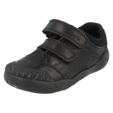 Boys Clarks Velcro School Shoes - Rapto Boy | eBay