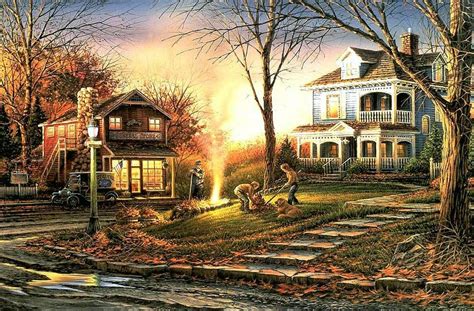 Terry House Fall Redlin Painting Aroma Art High Resolution | Terry redlin, Terry redlin ...