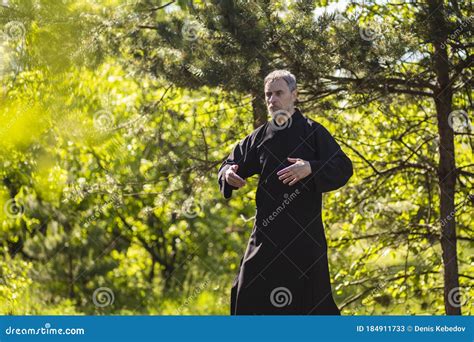 A Male Tai Chi Master Practices Qigong in Nature in a Park Stock Image - Image of aged, chuan ...