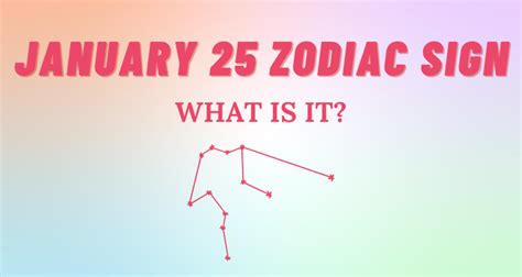 January 25 Zodiac Sign Explained | So Syncd