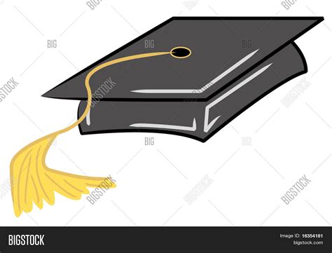 Black Graduation Cap Vector & Photo (Free Trial) | Bigstock