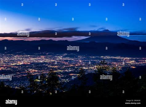 Fuji and night view Stock Photo - Alamy