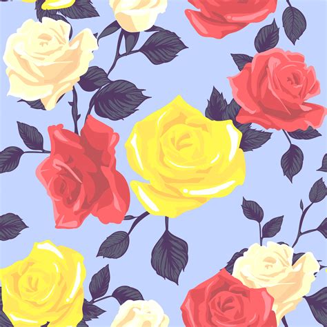 flower rose seamless pattern, vector floral rose seamless pattern, flower background 506696 ...