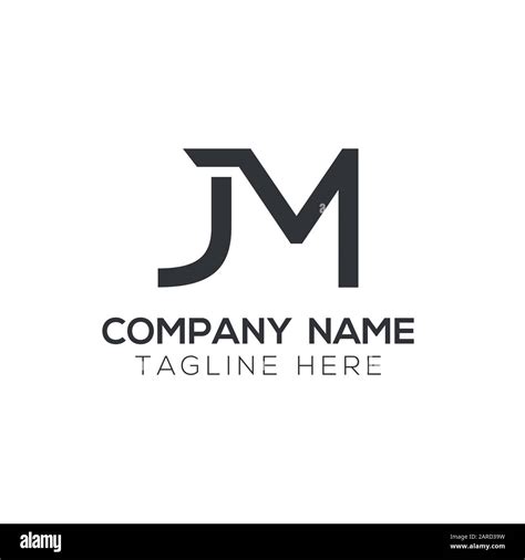 letter JM Logo Design Vector Template. Initial Linked Letter Design JM Vector Illustration Stock ...