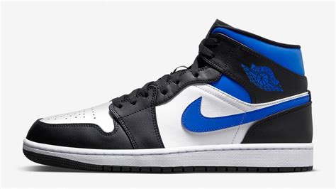 Air Jordan 1 Mid White Black Racer Blue Where to Buy