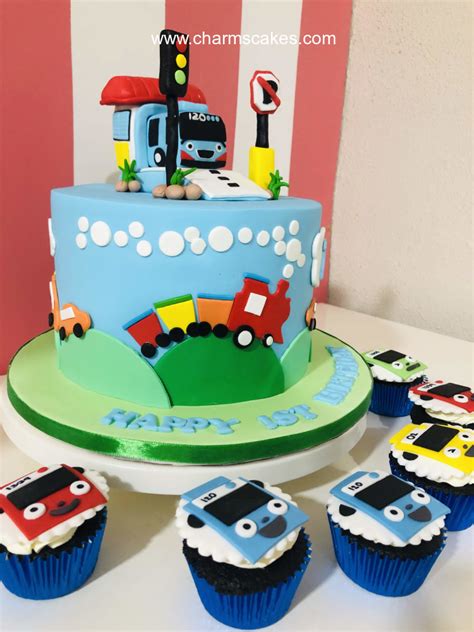 Tayo Bus Featured Cake, A Customize Featured cake