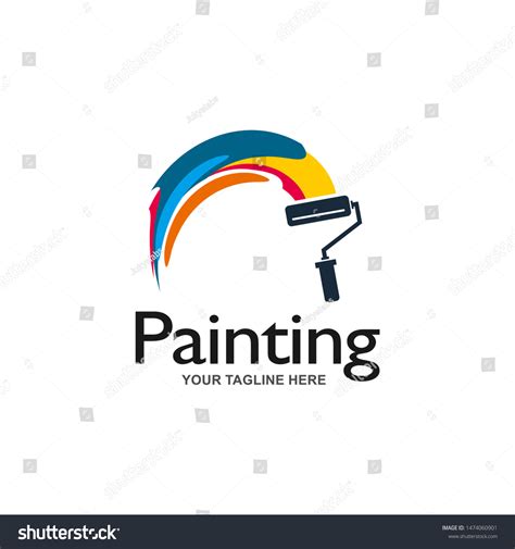 Painting Services Logo Vector Template Stock Vector (Royalty Free) 1474060901 | Shutterstock