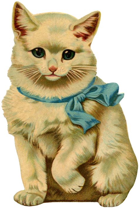 24 Beautiful Vintage Cat Pictures! - The Graphics Fairy