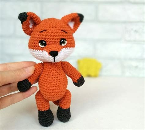 Fox amigurumi crochet pattern little crocheted fox with | Etsy | Carte noel, Carte, Couture