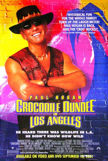 Crocodile Dundee in Los Angeles movie poster [Paul Hogan] 27x40 video