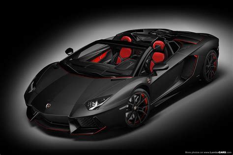 Lamborghini Aventador Matte Black And Red - malayhaidir