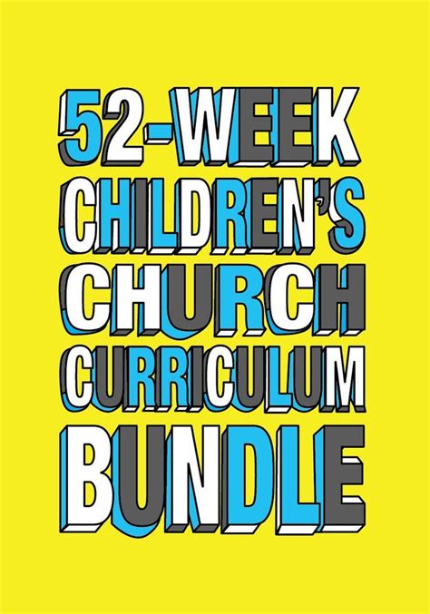 52-Week Children's Church Curriculum Bundle | Church curriculum ...