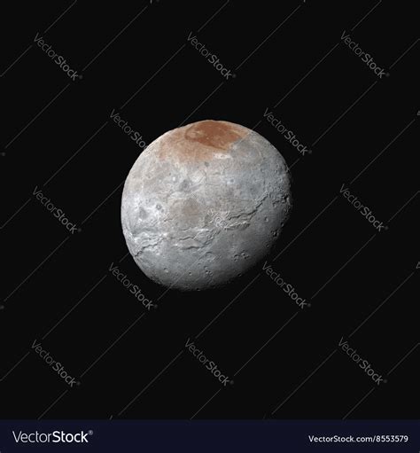 Realistic Charon moon Royalty Free Vector Image