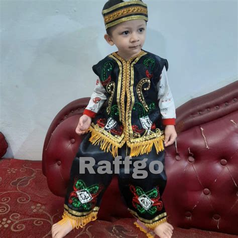 Jual baju adat kalimantan timur anak / baju adat Kaltim anak - S ...