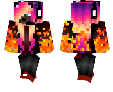 Fire Wolf | Minecraft PE Skins