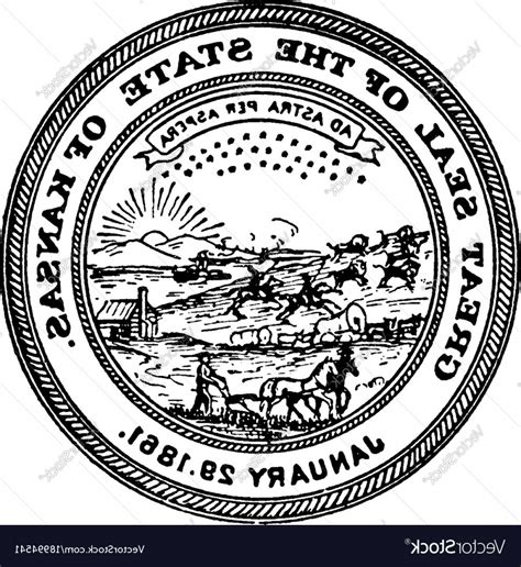 Oklahoma State Seal Vector at Vectorified.com | Collection of Oklahoma ...