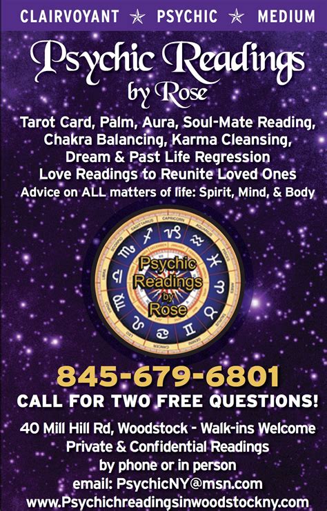 Hudson Valley, Ulster County, Manhattan, New York Psychic Readings ...