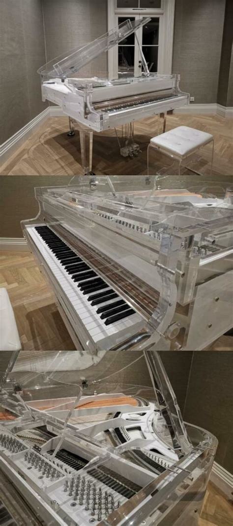 Crystal Self-playing Grand Piano in 2020 | Grand piano, Piano brands ...