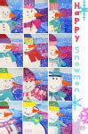 Snowman Collage Project | Deep Space Sparkle