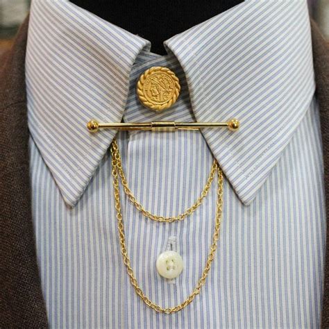 Collar Bar, Collar Clips, Collar Chain, Gold Collar, Pin Collar Shirt, Men Wedding Accessories ...