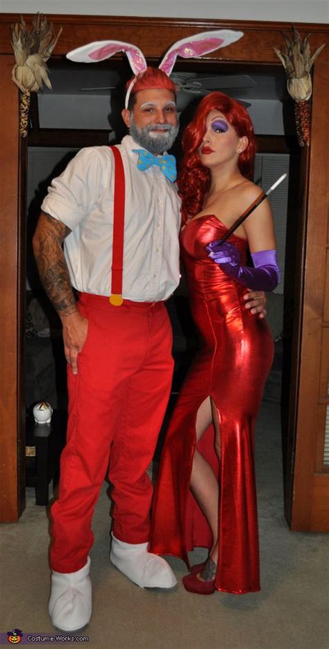 Jessica and Roger Rabbit Couple's Costume | Cute couple halloween ...