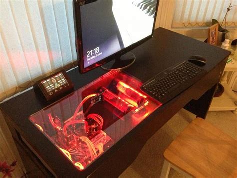 Computers Built into Desks are EPIC! - Computer Station Nation