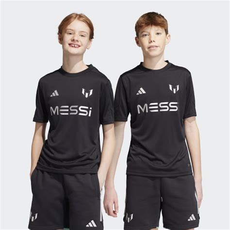 adidas Kids' Soccer Messi Training Jersey - Black | Free Shipping with ...