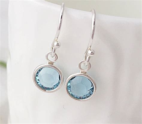 March Aquamarine Birthstone Earrings By Sophie Jones Jewellery