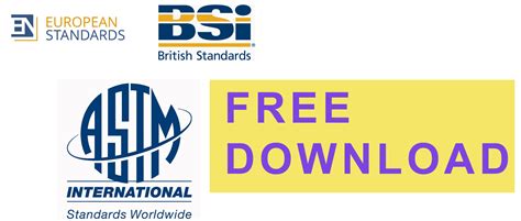 Free standards download – BS, ASTM, DIN, BIS , ISO