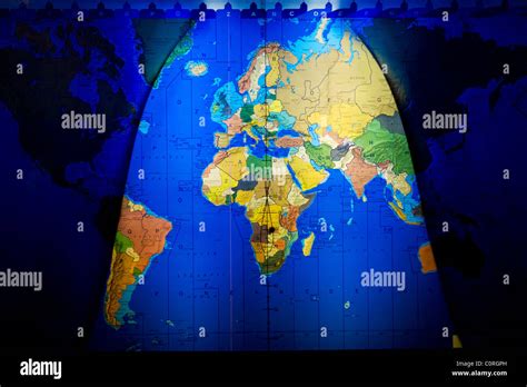 World map showing where the sun is shining, daytime Stock Photo - Alamy